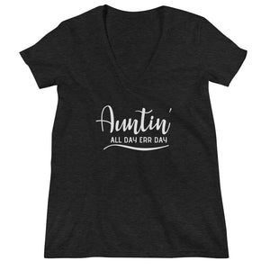 Open image in slideshow, Auntin&#39; All Day Err Day Deep V-neck Tee
